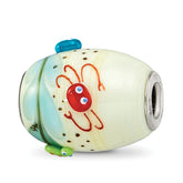 Sterling Silver Reflections Catchn A Wave Ocean Motif Fenton Glass Bead